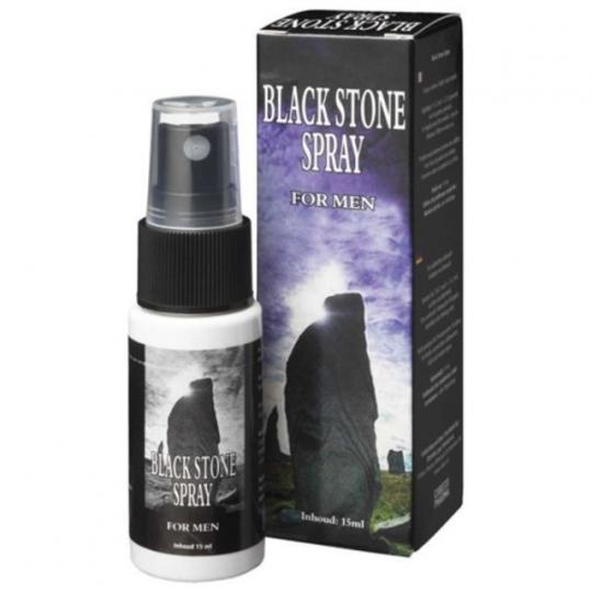 Ritardante contro eiaculazione precoce spray black stone for man