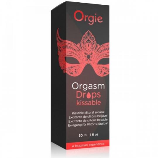 Lubrificante stimolante commestibile per il clitoride orgasm drops kissable gocce