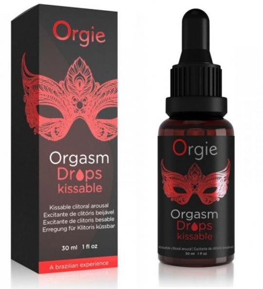 Lubrificante stimolante commestibile per il clitoride orgasm drops kissable gocce