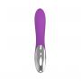 Vibratore doppio rabbit dildo fallo vibrante vaginale in silicone impermeabile ricaricabile move purple