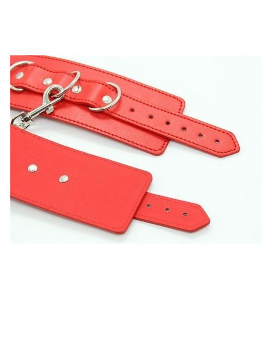 Polsiere cuffs belt red manette rosso bondage fetish costrittivo sexy harness