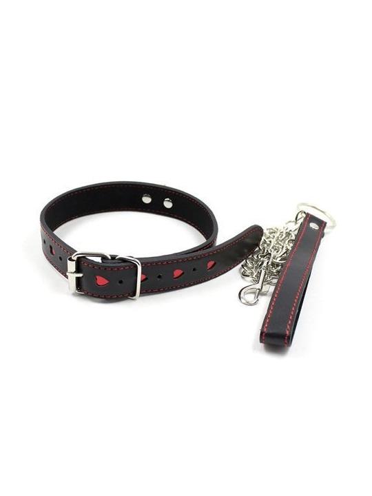 Easy collar leash black collare con guinzaglio bondage fetish nero restriant costrittivo sexy