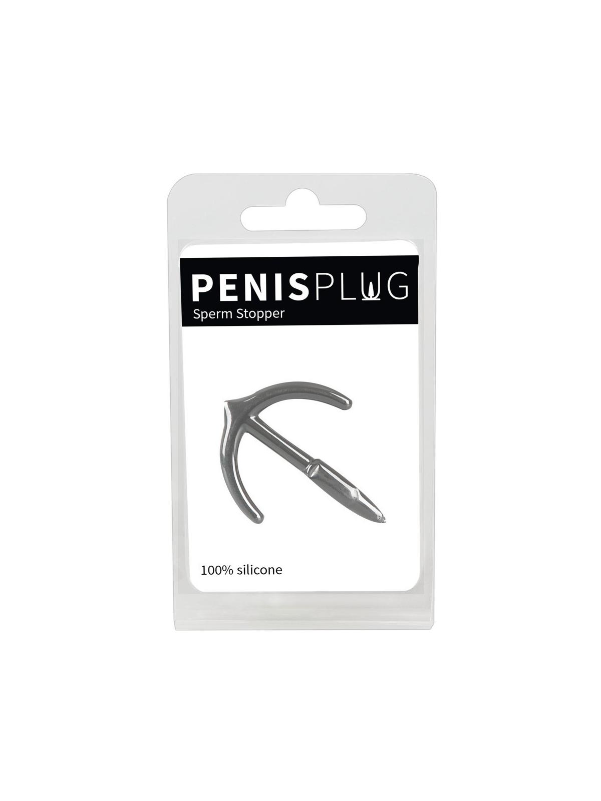 penis plug dilatatore uretrale Penis plug Sperm stopper grey