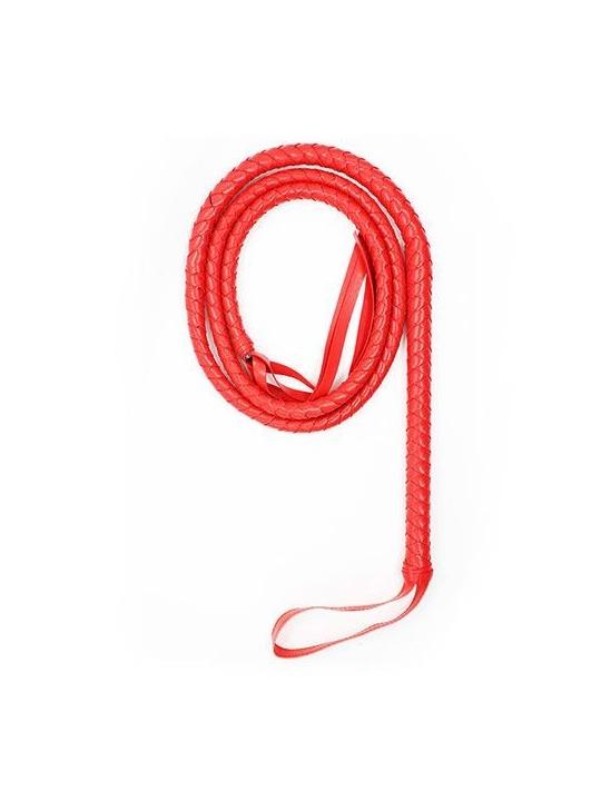 Frusta indy flog whip red  frustino bondage sexy rosa fetish harness mistress