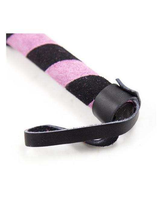 Frusta a frange line whip pink black frustino bondage fetish sadomaso sexy nero rosa