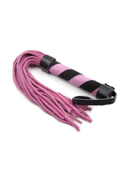 Frusta a frange line whip pink black frustino bondage fetish sadomaso sexy nero rosa