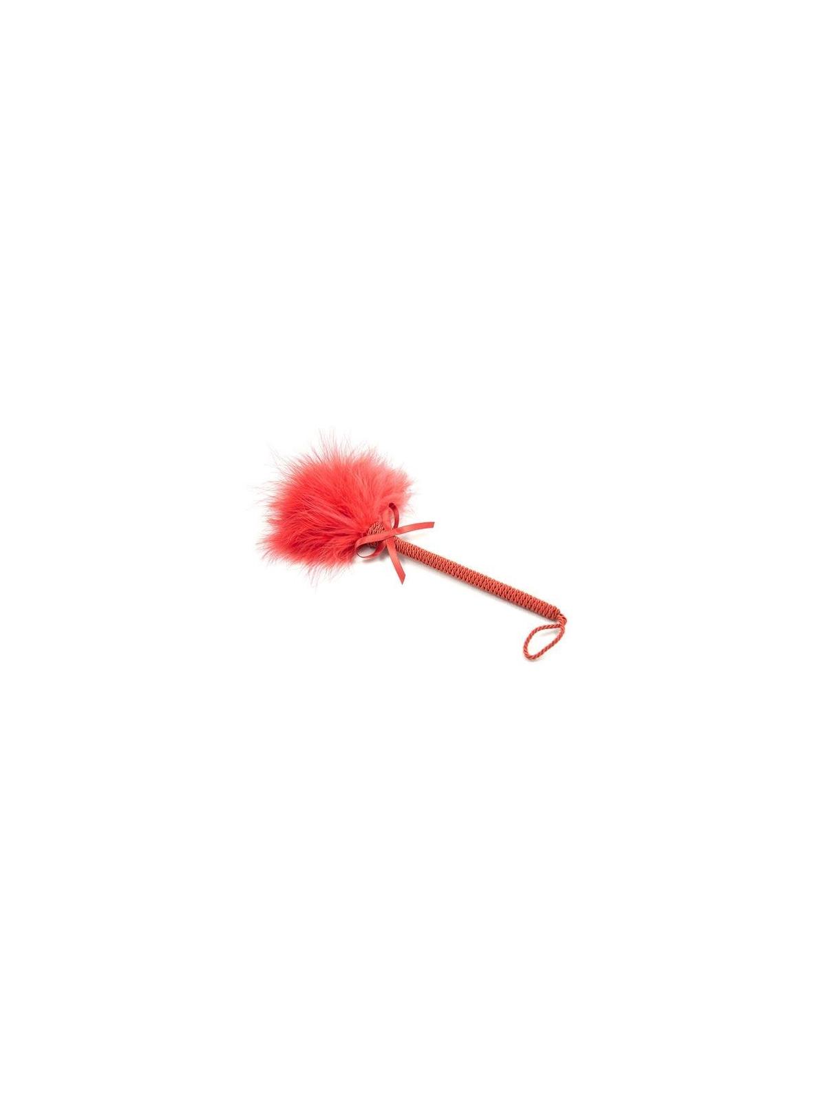 Soft skin duster rosso frusta bondage fetish frustino con piumino red