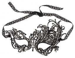 Maschera per notte da donna sexy nera veneziana gothic charm