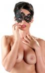 Maschera per notte da donna sexy nera veneziana gothic charm