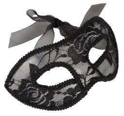 Maschera per notte da donna sexy nera veneziana gothic black