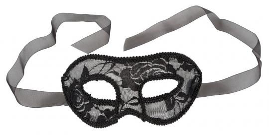 Maschera per notte da donna sexy nera veneziana gothic black