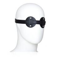 Blindfold patch black maschera  bondage fetish sexy nera finta pelle per dormire uomo donna