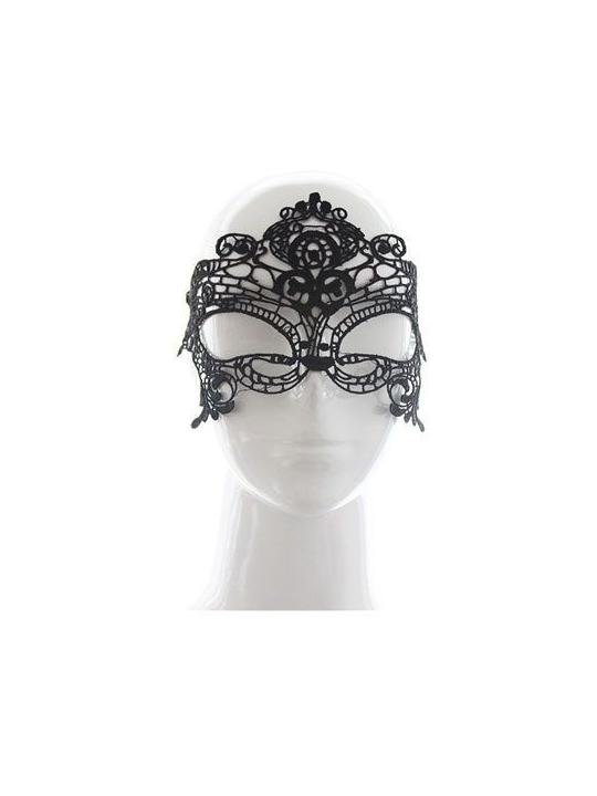 Royal mask black maschera nera in simil pizzo per donna fetish sexy mini