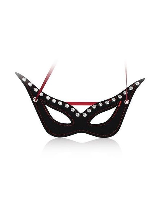 Secret mask black maschera nera con borchie bondage fetish per uomo e donna integrale 