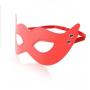 Mistery mask red mschera fetish bondage per uomo e donna in pelle sintetica sexy