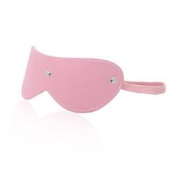 Blindfold mask pink maschera da notte in simil pelle rosa bondage fetish sexy uomo e donna