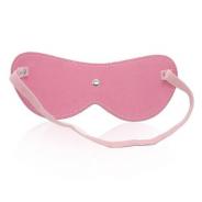 Blindfold mask pink maschera da notte in simil pelle rosa bondage fetish sexy uomo e donna