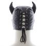 Devil mask black maschera diavolo nero fetish bondage per uomo e donna sexy