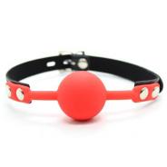 Ball gag ball block rosso morso in silicone red bondage fetish 