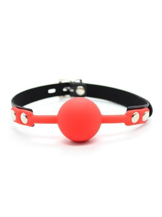 Ball gag ball block rosso morso in silicone red bondage fetish 