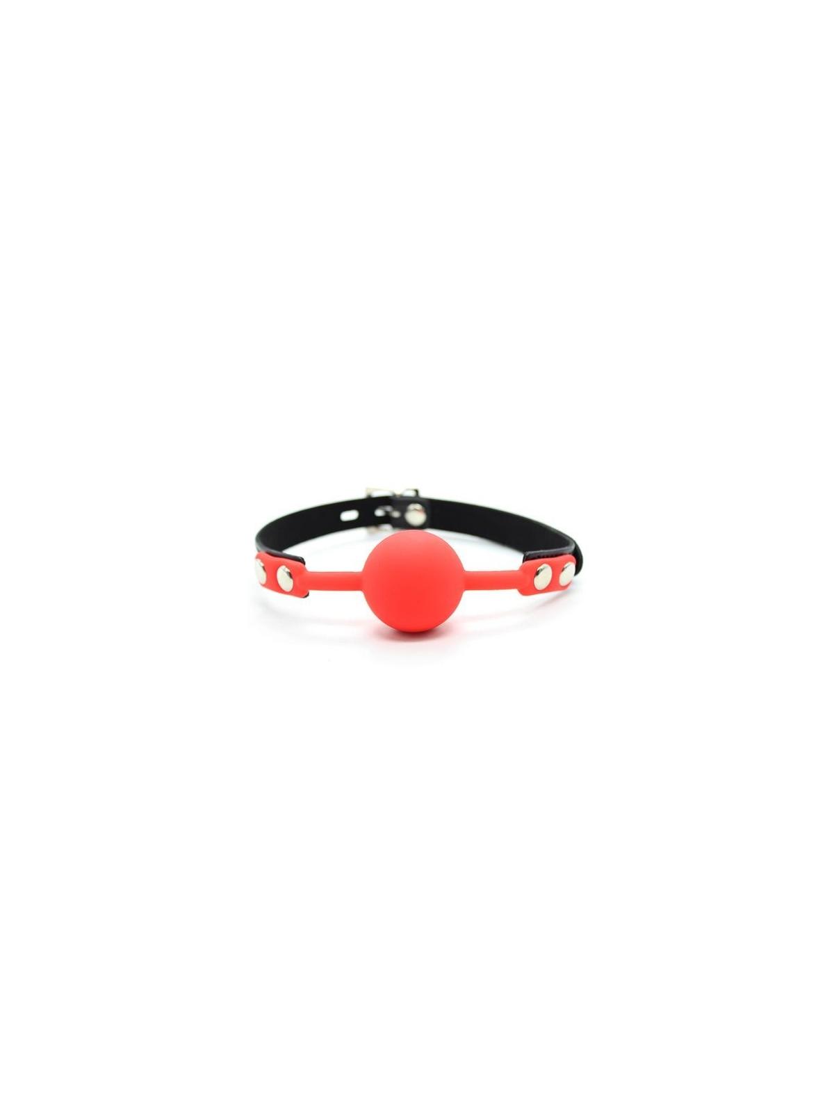 Ball gag ball block rosso morso in silicone red bondage fetish 