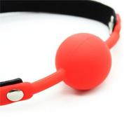 Ball gag ball block rosso morso in silicone red bondage fetish 