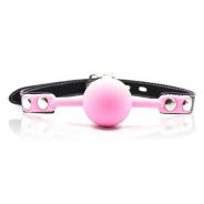 Ball gag ball block rosa morso in silicone pink bondage fetish