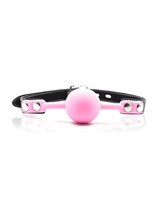 Ball gag ball block rosa morso in silicone pink bondage fetish