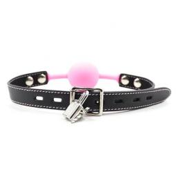 Ball gag ball block rosa morso in silicone pink bondage fetish