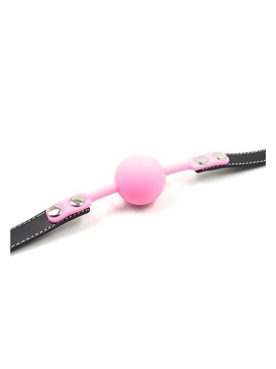 Ball gag ball block rosa morso in silicone pink bondage fetish