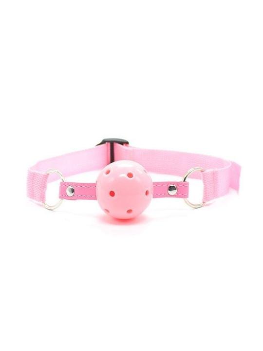 Easy breathable ball gag rosa costrittivo fetish bondage pink