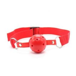 Easy breathable ball gag rosso costrittivo fetish bondage red