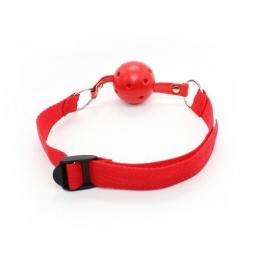 Easy breathable ball gag rosso costrittivo fetish bondage red