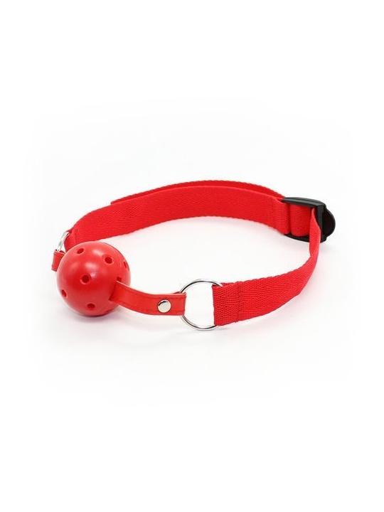 Easy breathable ball gag rosso costrittivo fetish bondage red