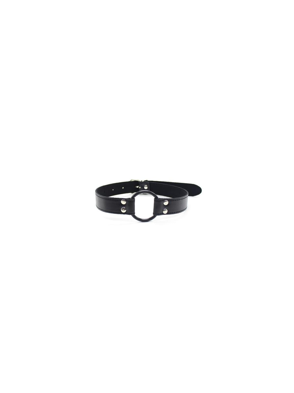 Easy belt ring gag nero bondage anello morso ball fetish costrittivo black