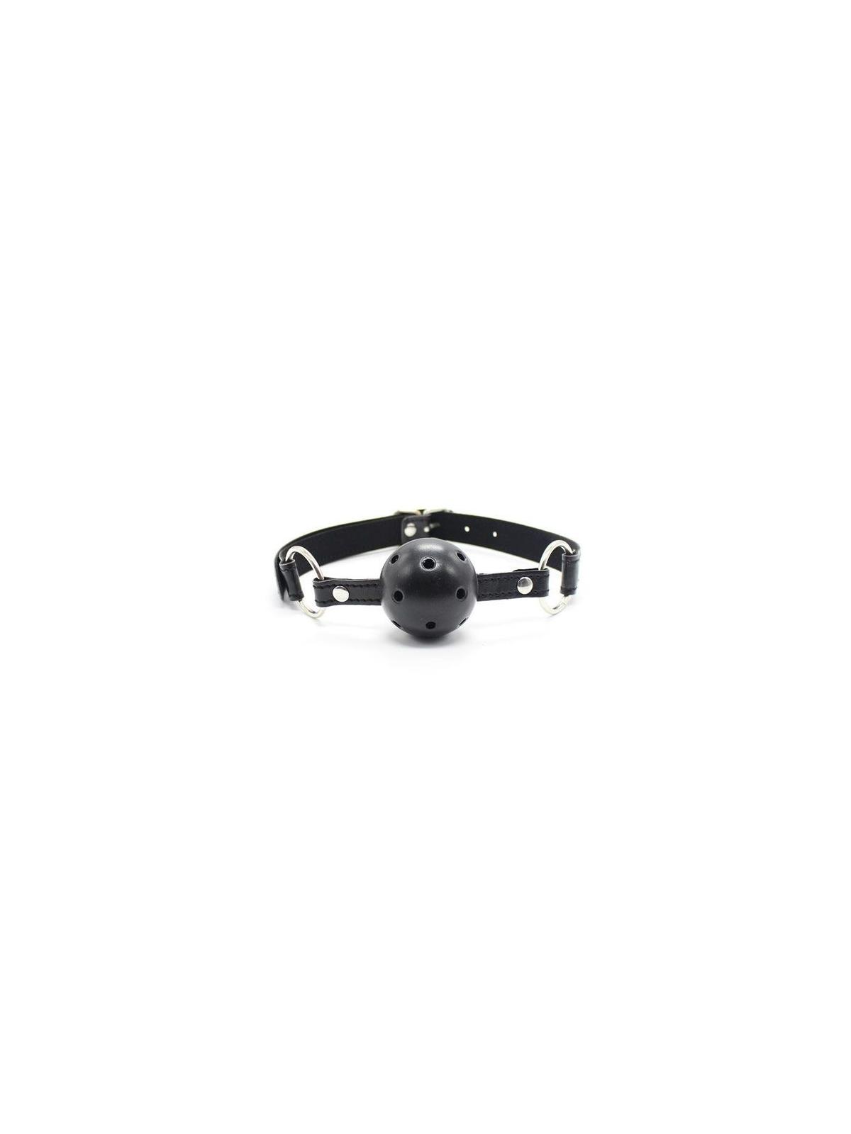 Breathable ball gag nero traspirante morso black bondage fetish costrittivo 