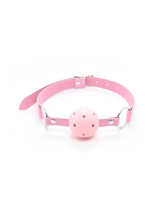 Breathable ball gag rosa traspirante morso pink bondage fetish costrittivo