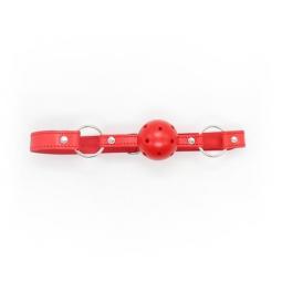 Breathable ball gag rosso traspirante morso red bondage fetish costrittivo