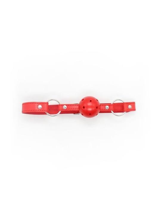 Breathable ball gag rosso traspirante morso red bondage fetish costrittivo