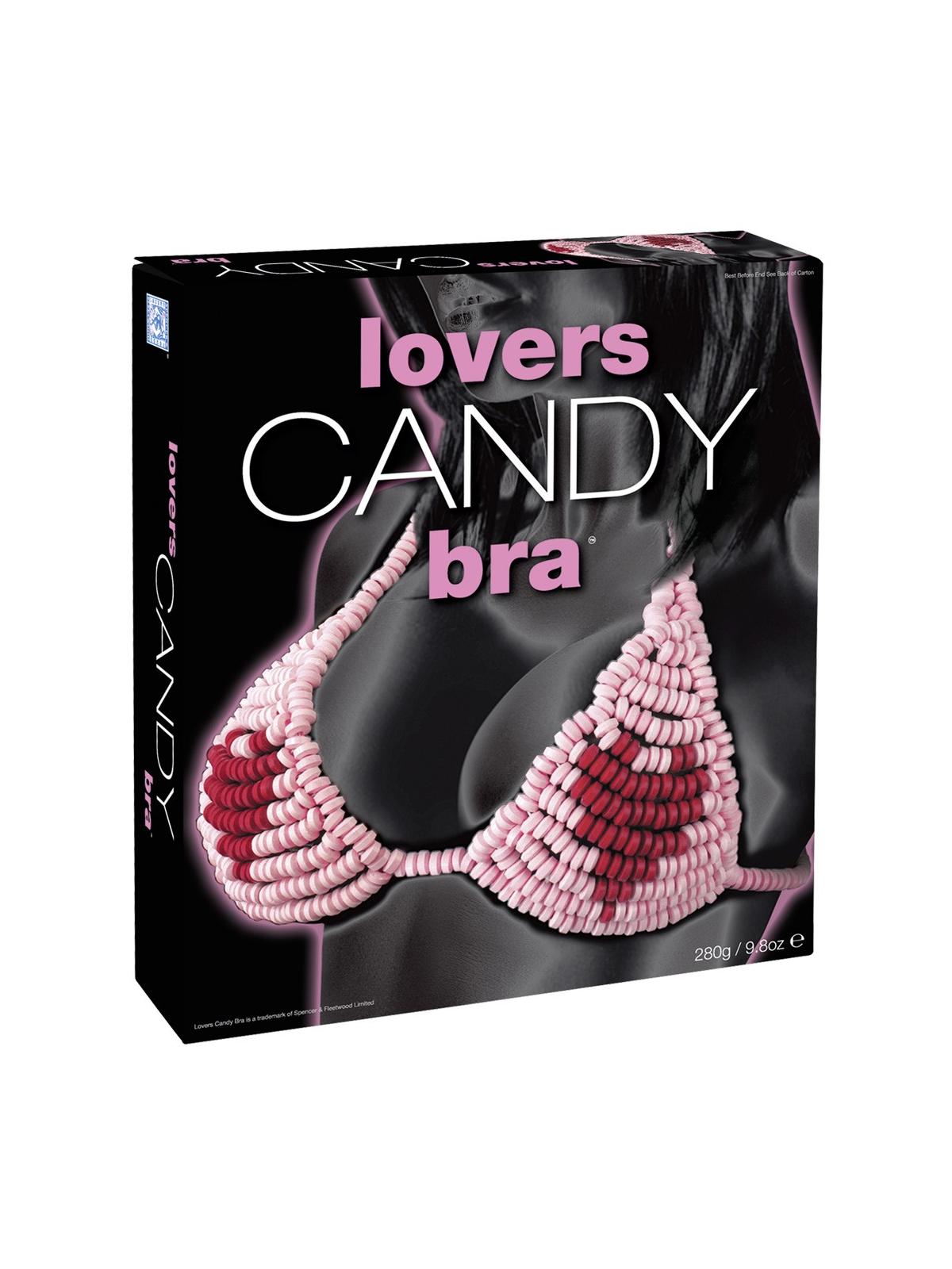 Dolce reggiseno silouette candy bra commestibile con cuore