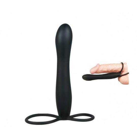 Fallo anale strap on indossabile silicone special black