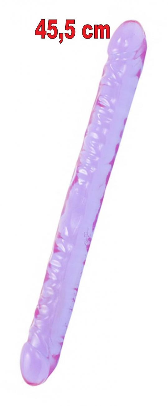 Fallo doppio Dildo crystal jellies double dong 18