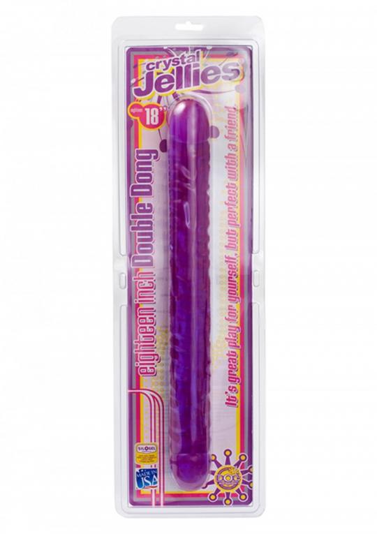 Fallo doppio Dildo crystal jellies double dong 18