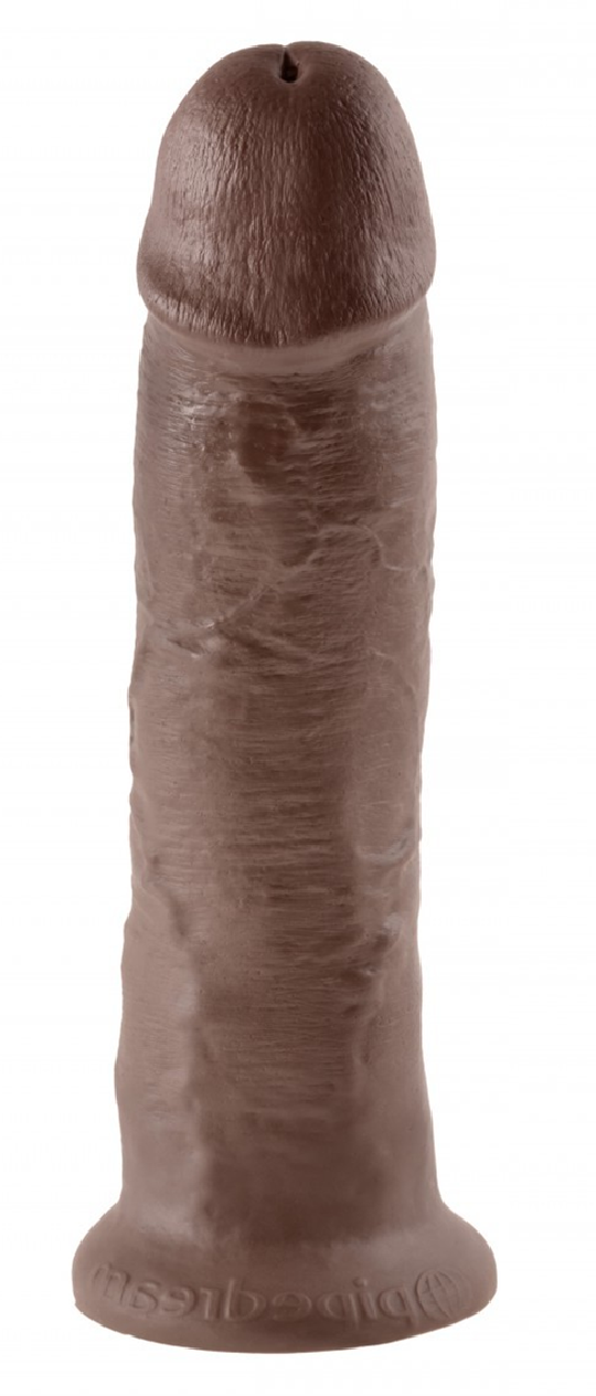 Fallo maxi big king cock dildo grande realistico vaginale con ventosa 10 brown