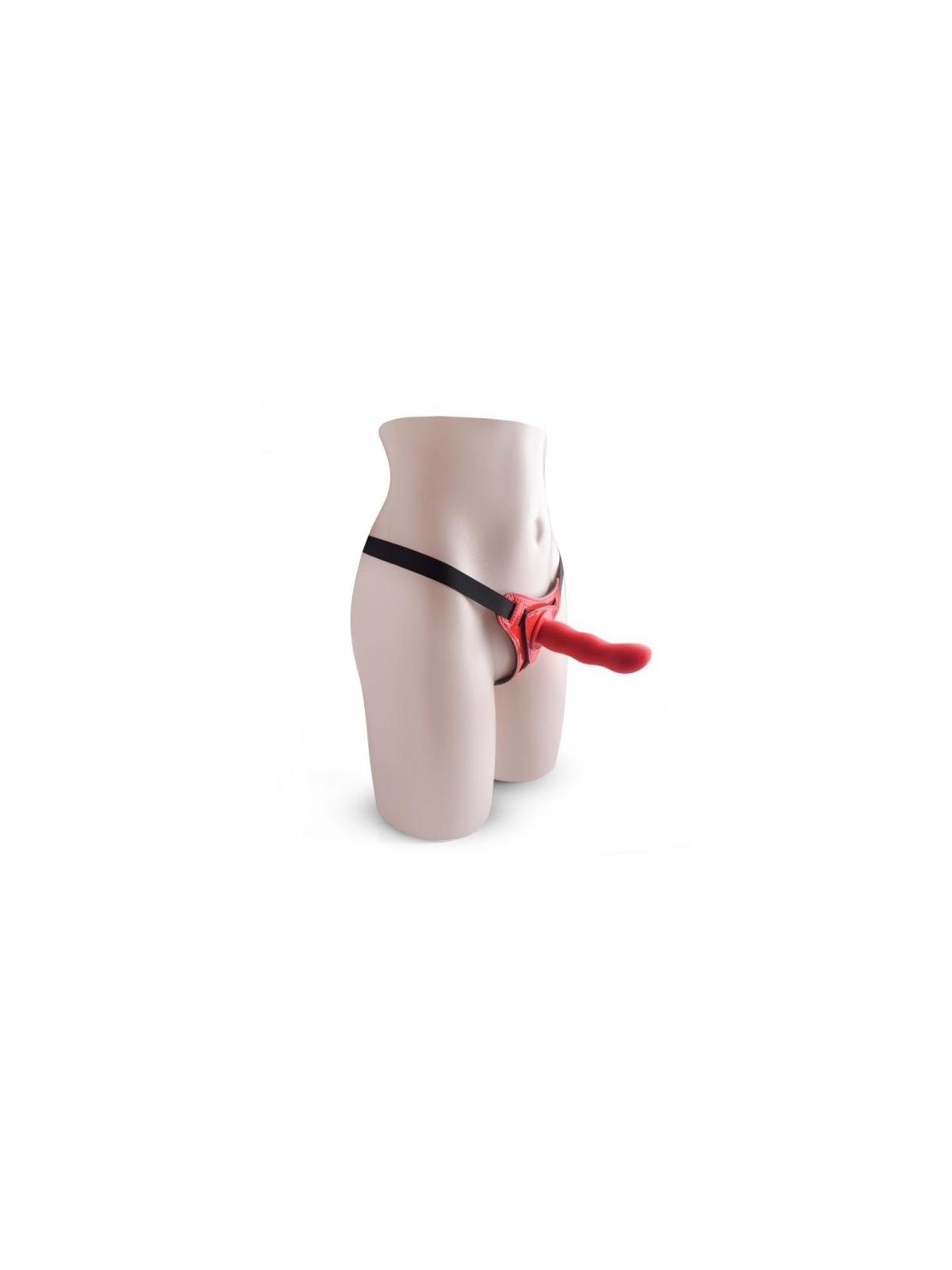 dildo red strap on indossabile fallo anale vaginale con cintura