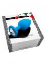 Plug anale fallo in silicone dildo con diamante Jewellery Blu