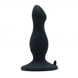 Plug anale fallo con ventosa dildo nero butt plug black