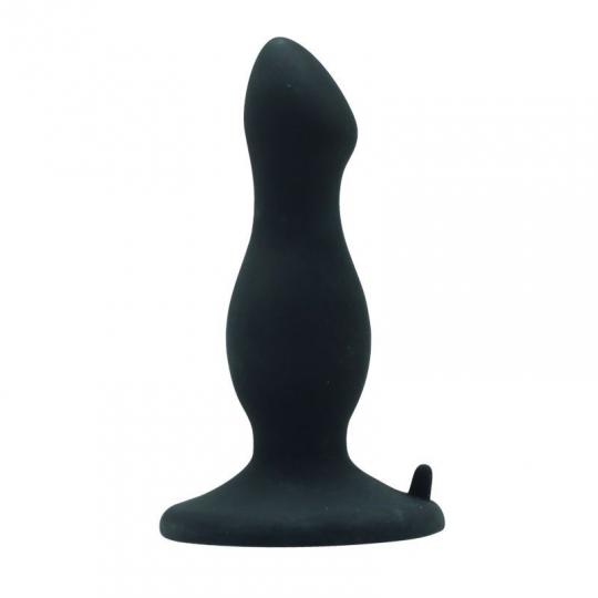 Plug anale fallo con ventosa dildo nero butt plug black