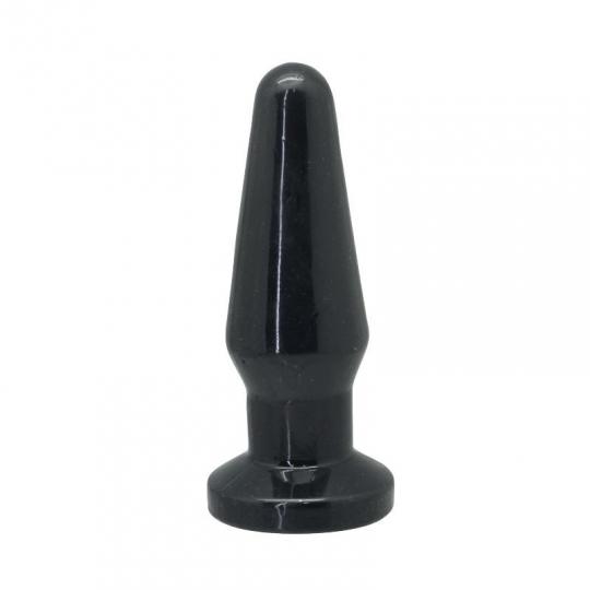 plug anale medium butt dildo fallo anale con pietra nero