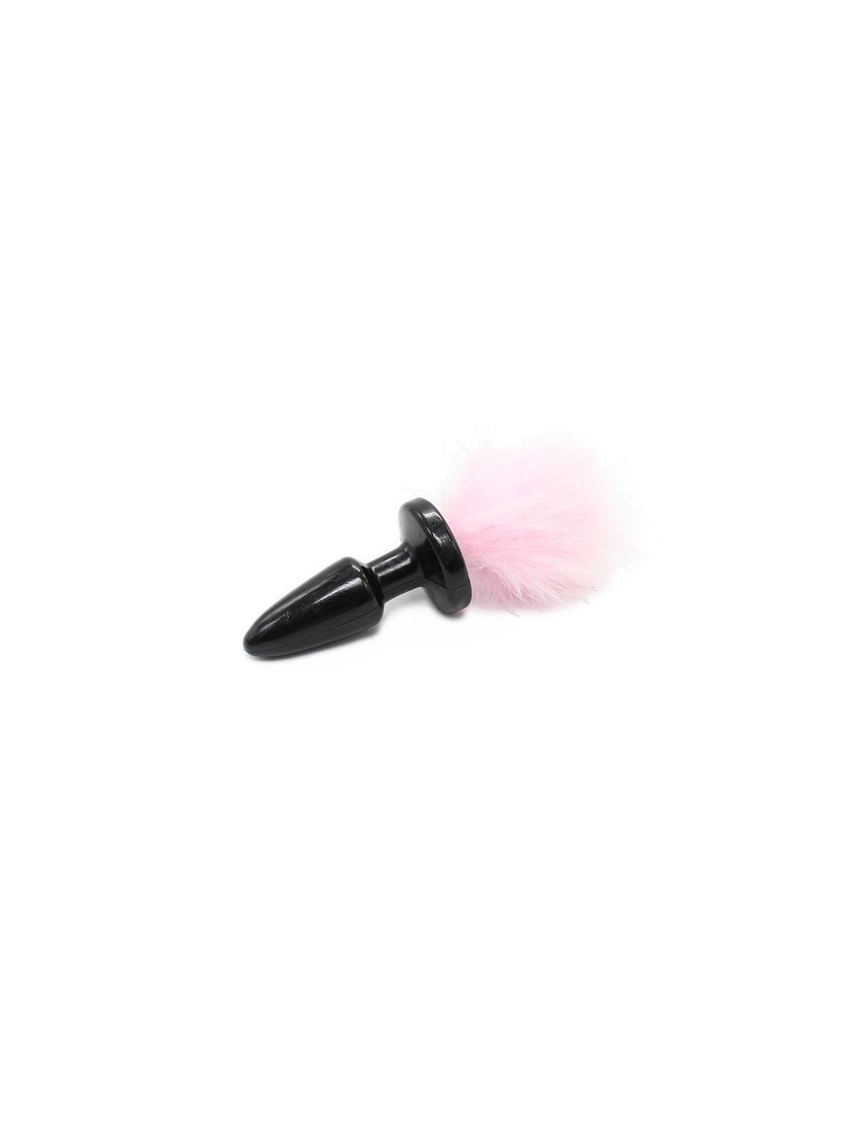 Plug anale nero butt dildo con coda pink rosa fallo anal black maxi sex toys uomo e donna